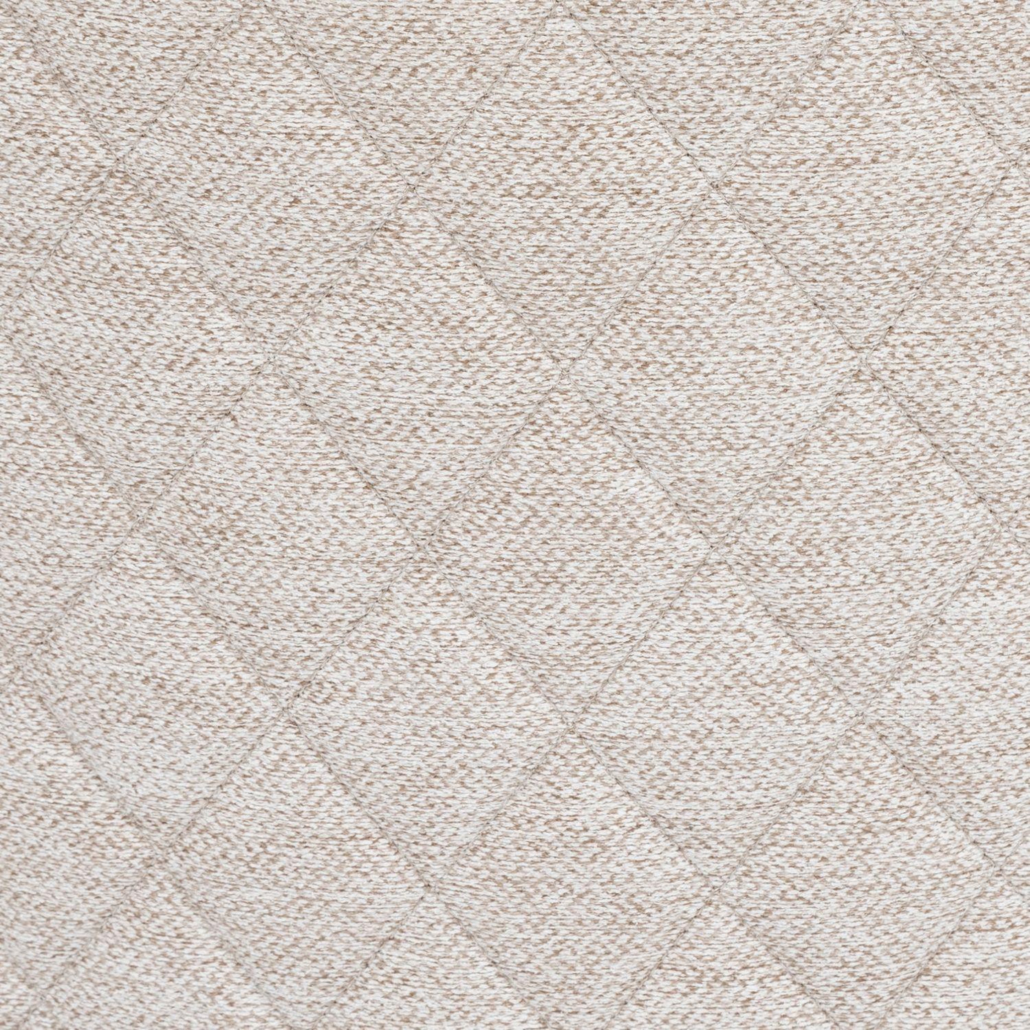 Voir la diapositive 4 : TOILINUX Lot de 2 fauteuils de table aubin en tissu effet matelassé - beige