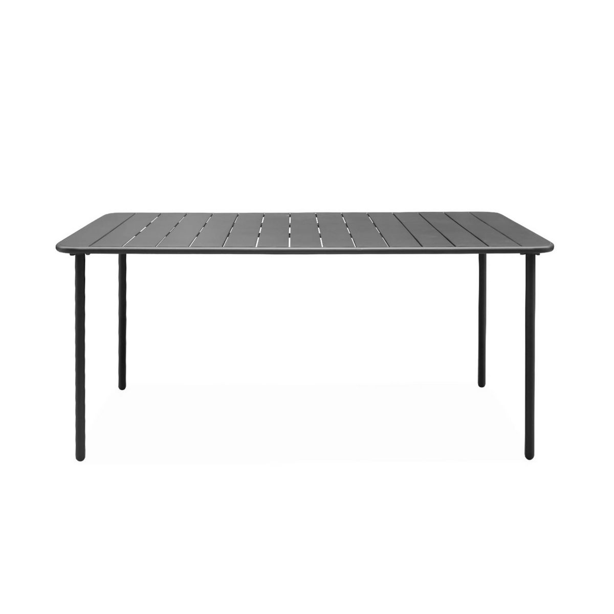 SWEEEK Table de jardin métal 6-8 places, Amelia 160x90xH72.5cm