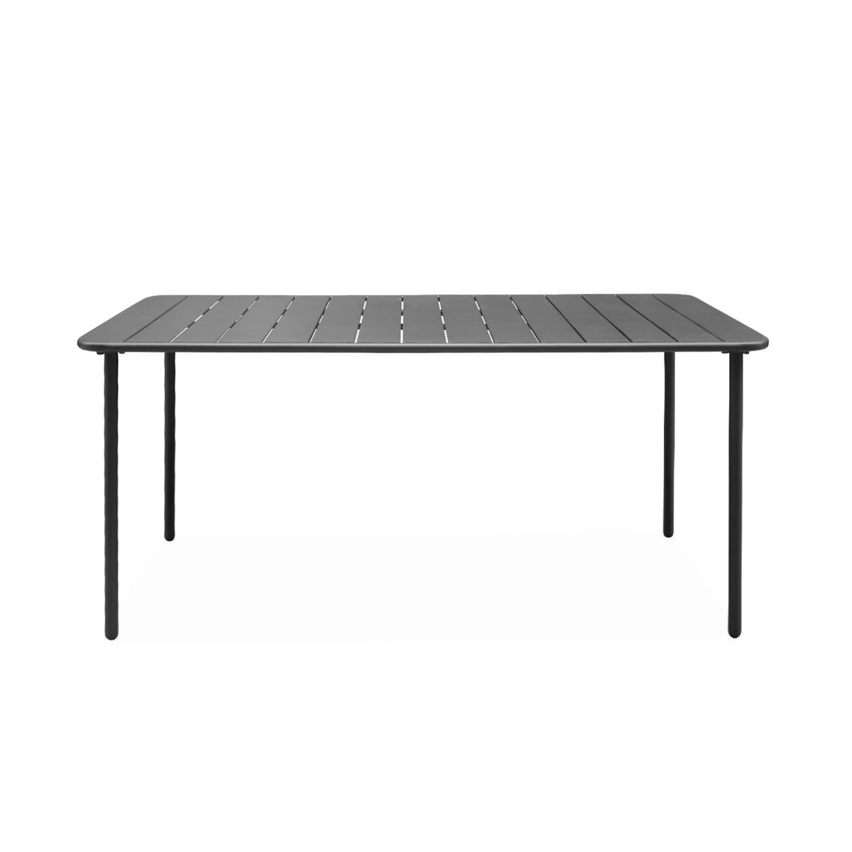 SWEEEK Table de jardin métal 6-8 places, Amelia 160x90xH72.5cm