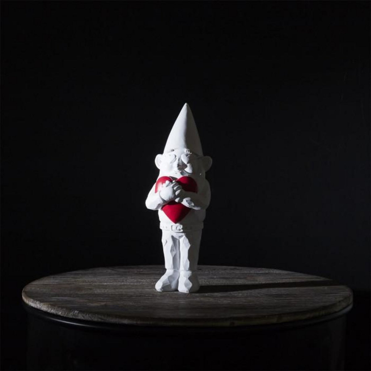 Paris Prix Statuette Design  Nain de Jardin Love  33cm Blanc