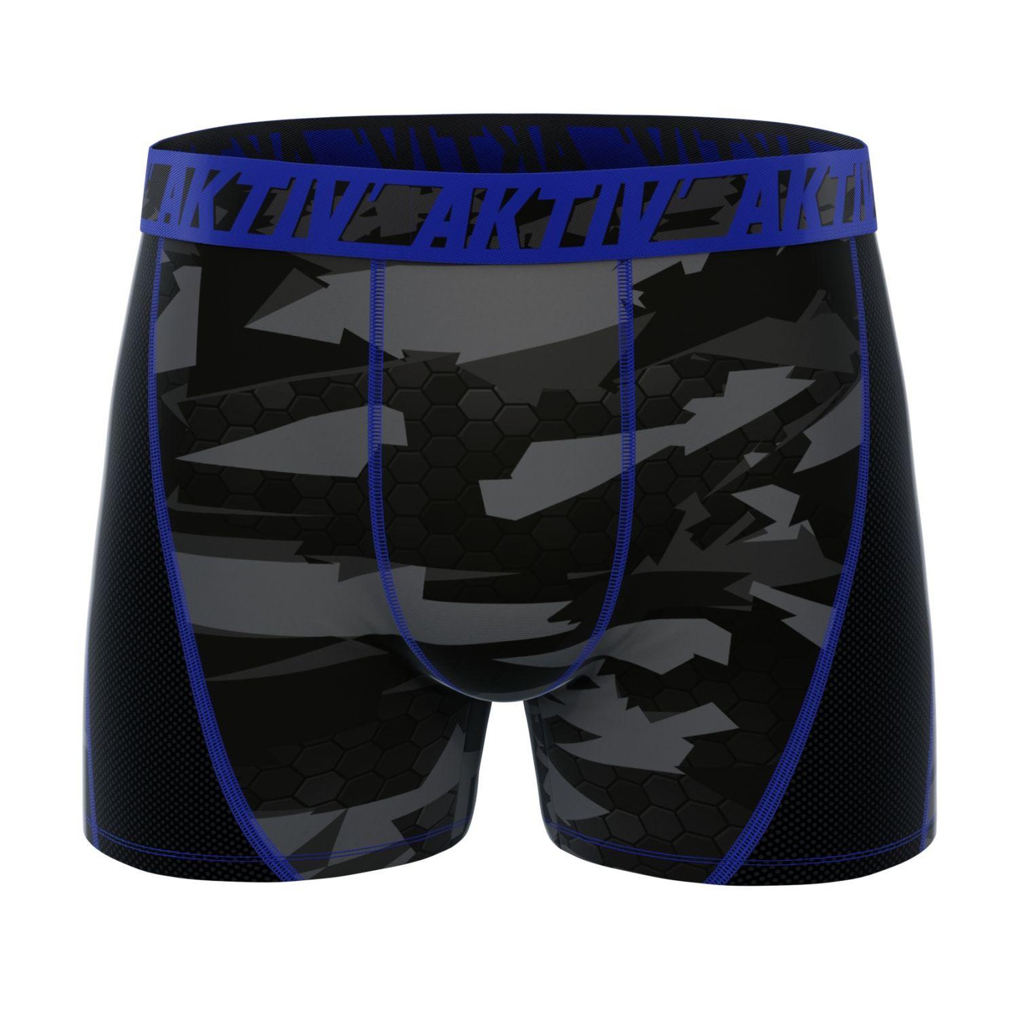 Voir la diapositive 4 : FREEGUN Lot de 4 Boxers homme Aktiv Sport Fluo surpiqûres colorées