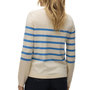Voir la diapositive 2 : Vero Moda Pull Ecru/Bleu Femme Vero Moda Saba