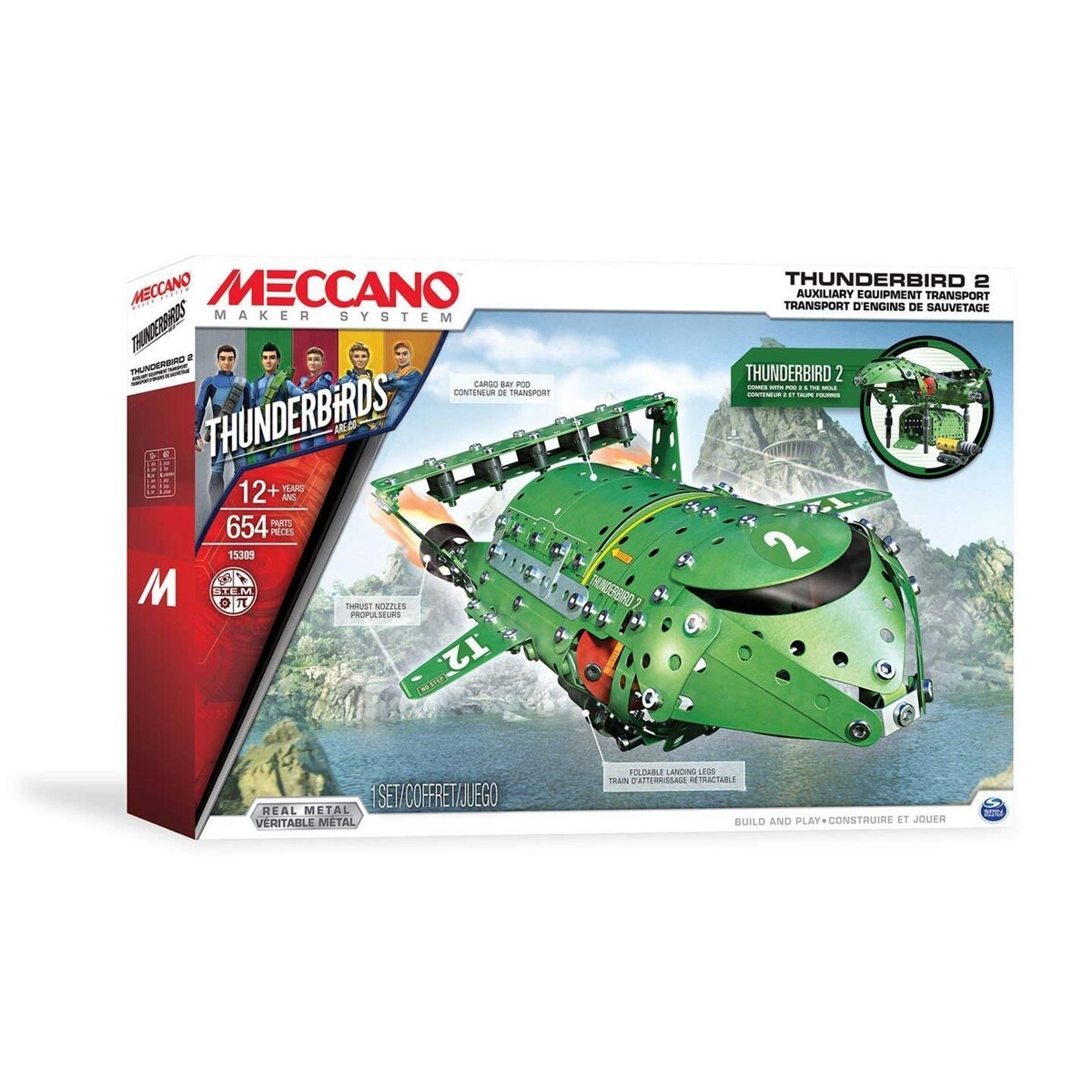 MECCANO Kit de construction Meccano - Transport d&rsquo;engins de sauvetage