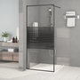 Voir la diapositive 1 : VIDAXL Paroi de douche Noir 90x195 cm Verre ESG transparent