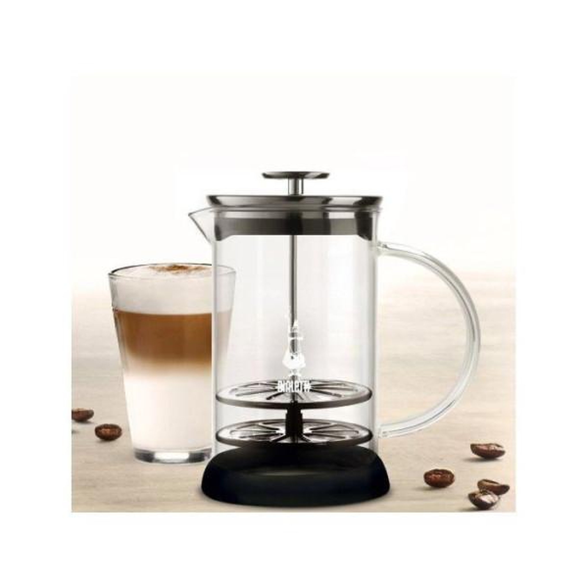 Voir la diapositive 4 : BIALETTI Mousseur a lait - BIALETTI - CAPPUCCINATORE GLASS - 330 ml - Verre