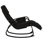Voir la diapositive 4 : VIDAXL Chaise a bascule Noir Tissu