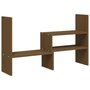Voir la diapositive 2 : VIDAXL Support de moniteur Marron miel (39 72)x17x43 cm Bois de pin