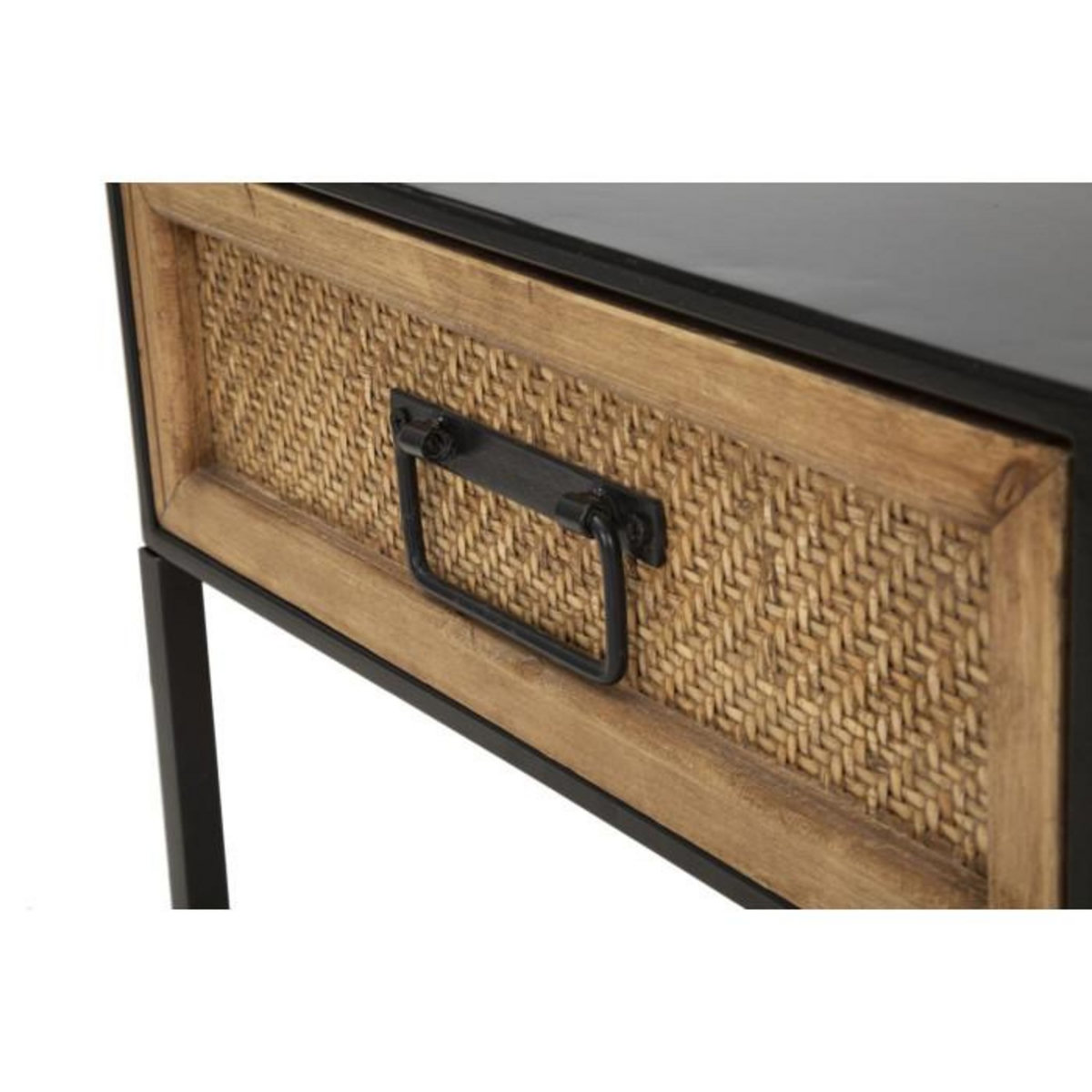 Paris Prix Table de Chevet Design  Hanoï  51cm Naturel & Noir
