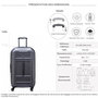 Voir la diapositive 2 : Delsey Grande valise rigide Trunk Rempart TSA polycarbonate 73cm