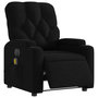 Voir la diapositive 3 : VIDAXL Fauteuil de massage inclinable electrique Noir Tissu