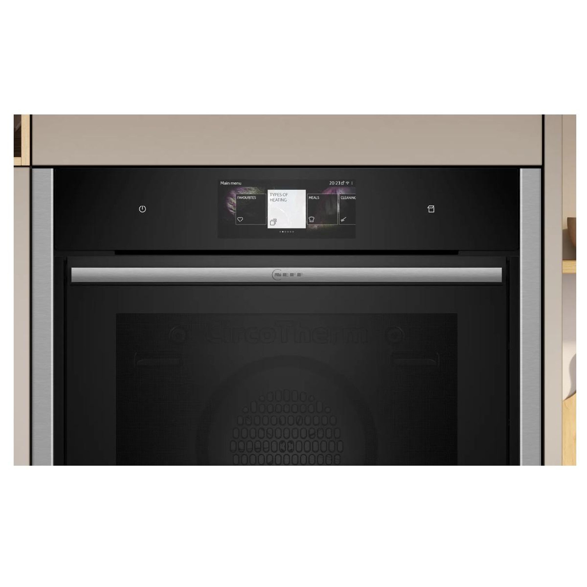 Voir la diapositive 3 : Neff Four intégrable combi vapeur 71l 60cm a+ ecoclean noir - b64ft33n0