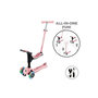 Voir la diapositive 2 : GLOBBER Trottinette Globber GO-UP SPORTY LIGHTS Rose Pastel