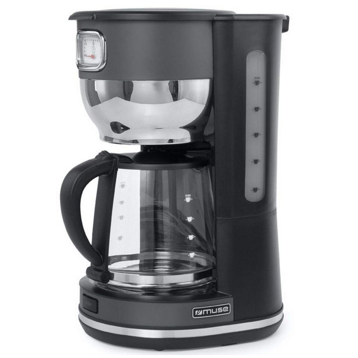 Muse Cafetière filtre 10 tasses 1000w noir - MS-220DG