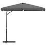 Voir la diapositive 3 : VIDAXL Parasol d'exterieur avec poteau en acier 300 cm Anthracite