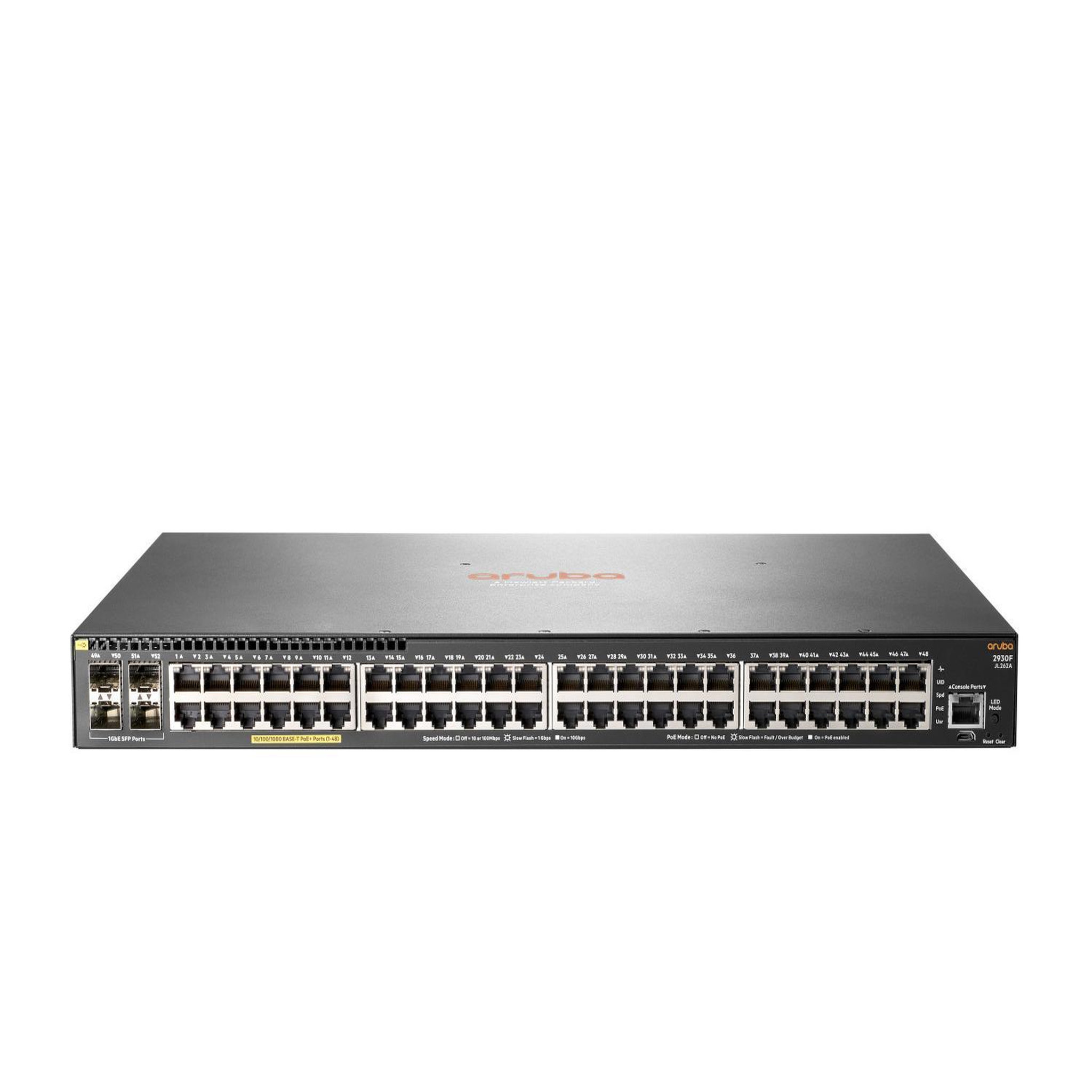 Voir la diapositive 2 : HPE Commutateur HPE Aruba Networking 2930F 48G PoE+ 4SFP