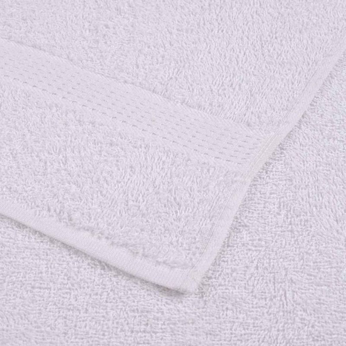 VIDAXL Serviettes de sauna 4 pcs blanc 80x200 cm 360 g m² 100% coton