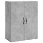 Voir la diapositive 5 : VIDAXL Buffet haut Gris beton 69,5x34x180 cm Bois d'ingenierie