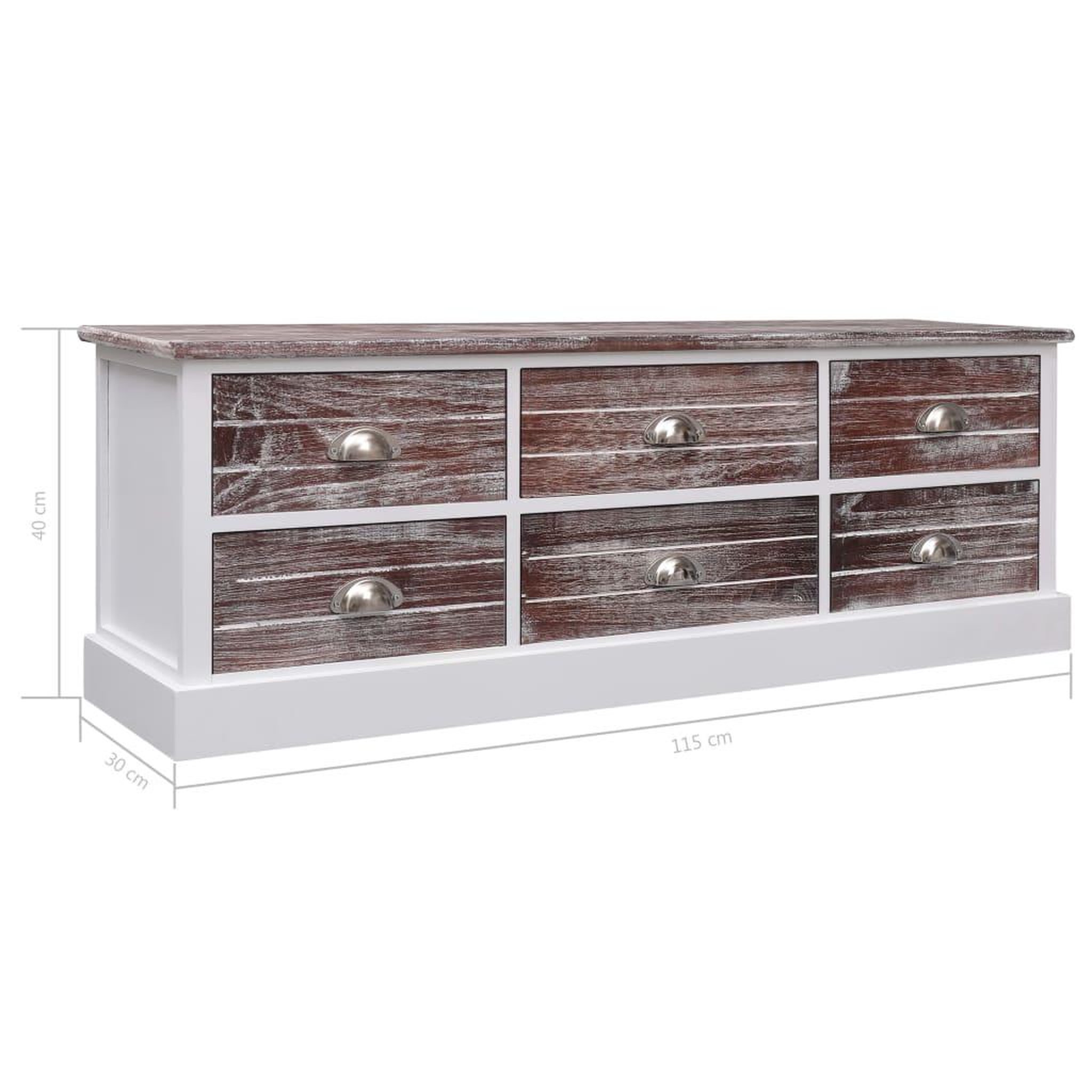 Voir la diapositive 6 : VIDAXL Banc d'entree Marron 115x30x40 cm Bois