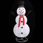Voir la diapositive 4 : VIDAXL Figurine de bonhomme de neige de Noël a LED Tissu 180 cm