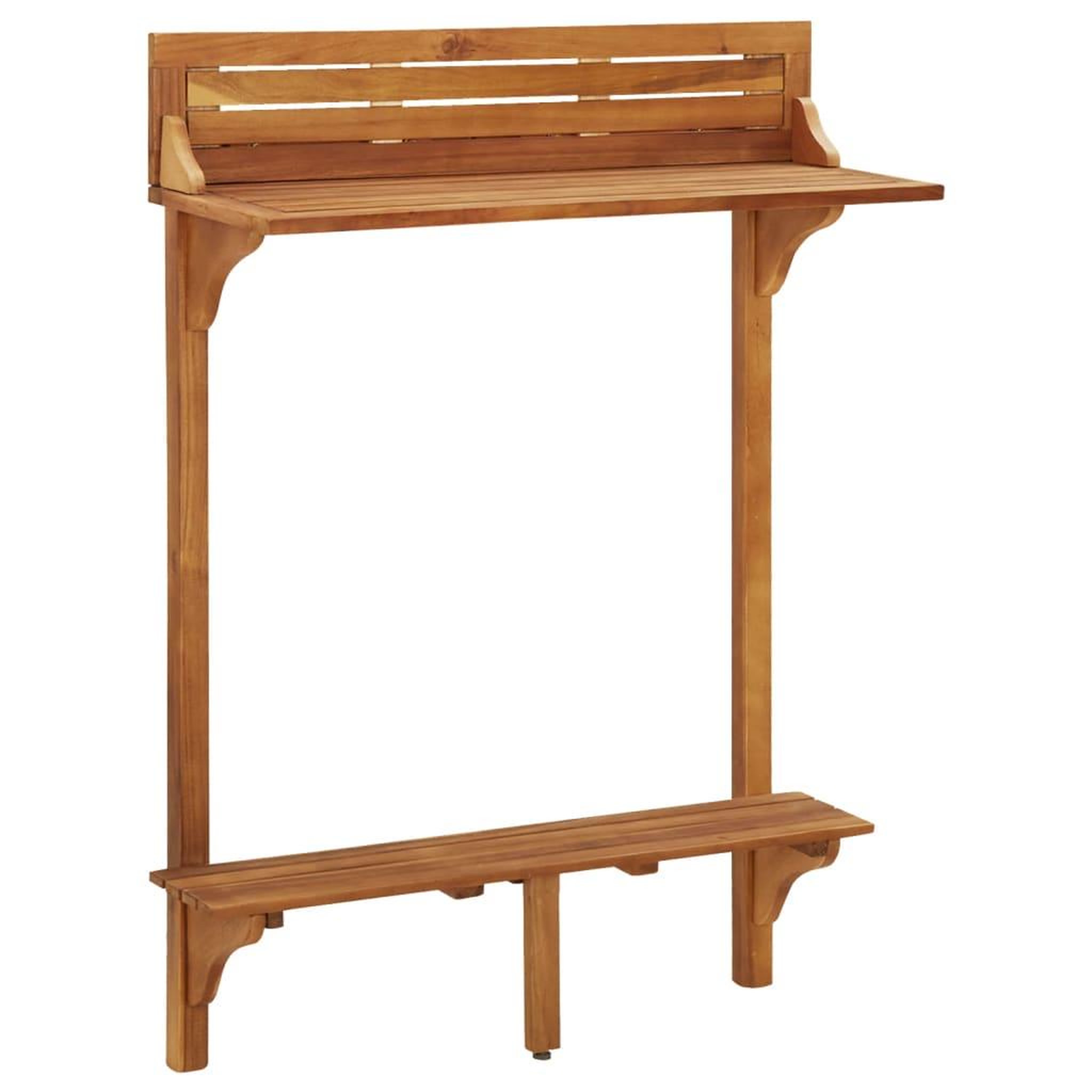 Voir la diapositive 3 : VIDAXL Ensemble de bar de balcon 3 pcs Bois d'acacia massif