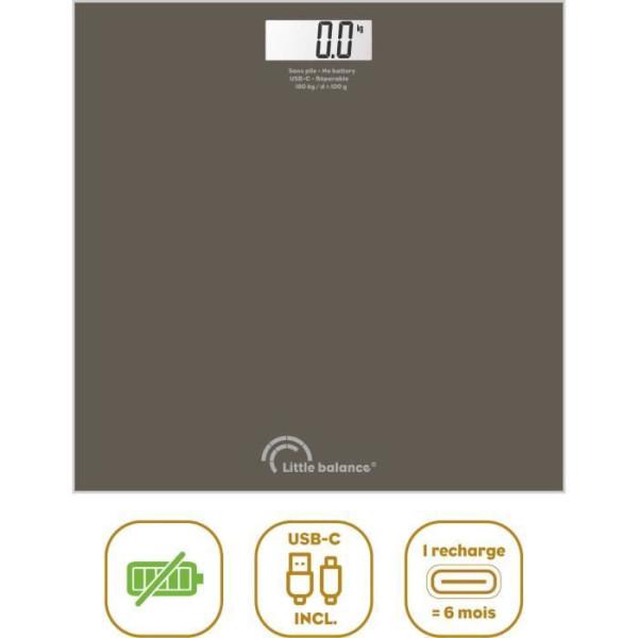 LITTLE BALANCE Balance - Pese Personne  - LITTLE BALANCE - SB3 - USB-C - Tonka