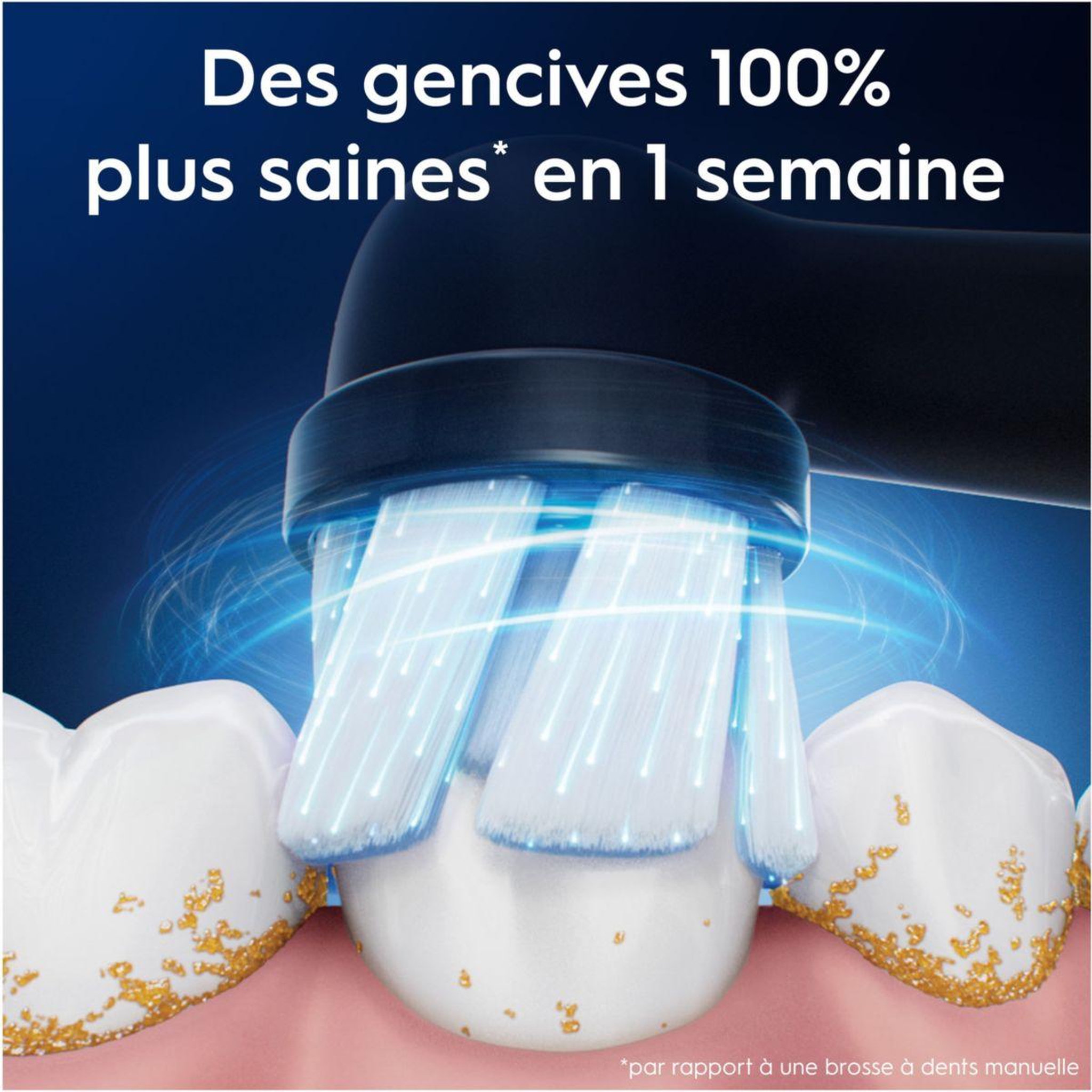 Voir la diapositive 2 : ORAL B Brossette dentaire x6 Gentle Care Noir
