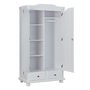 Voir la diapositive 2 : Paris Prix Armoire 2 Portes & 2 Tiroirs  Cama  198cm Blanc