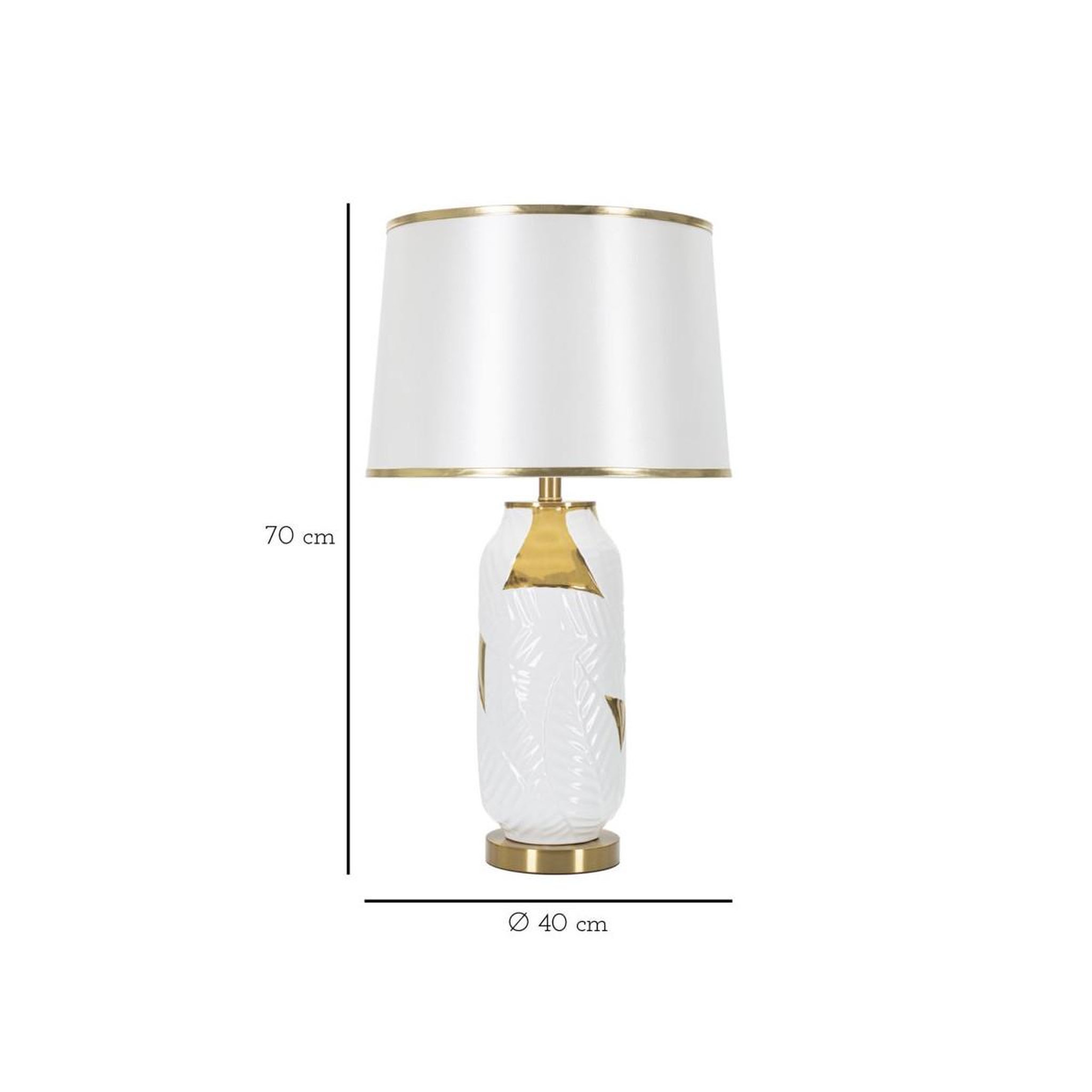 Voir la diapositive 6 : Paris Prix Lampe à poser en céramique  camille  70cm blanc