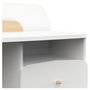 Voir la diapositive 3 : Bureau enfant 2 tiroirs 1 niche L98cm blanc LINIA