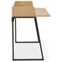 Voir la diapositive 3 : Paris Prix Bureau Design  Zélana  120cm Naturel & Noir