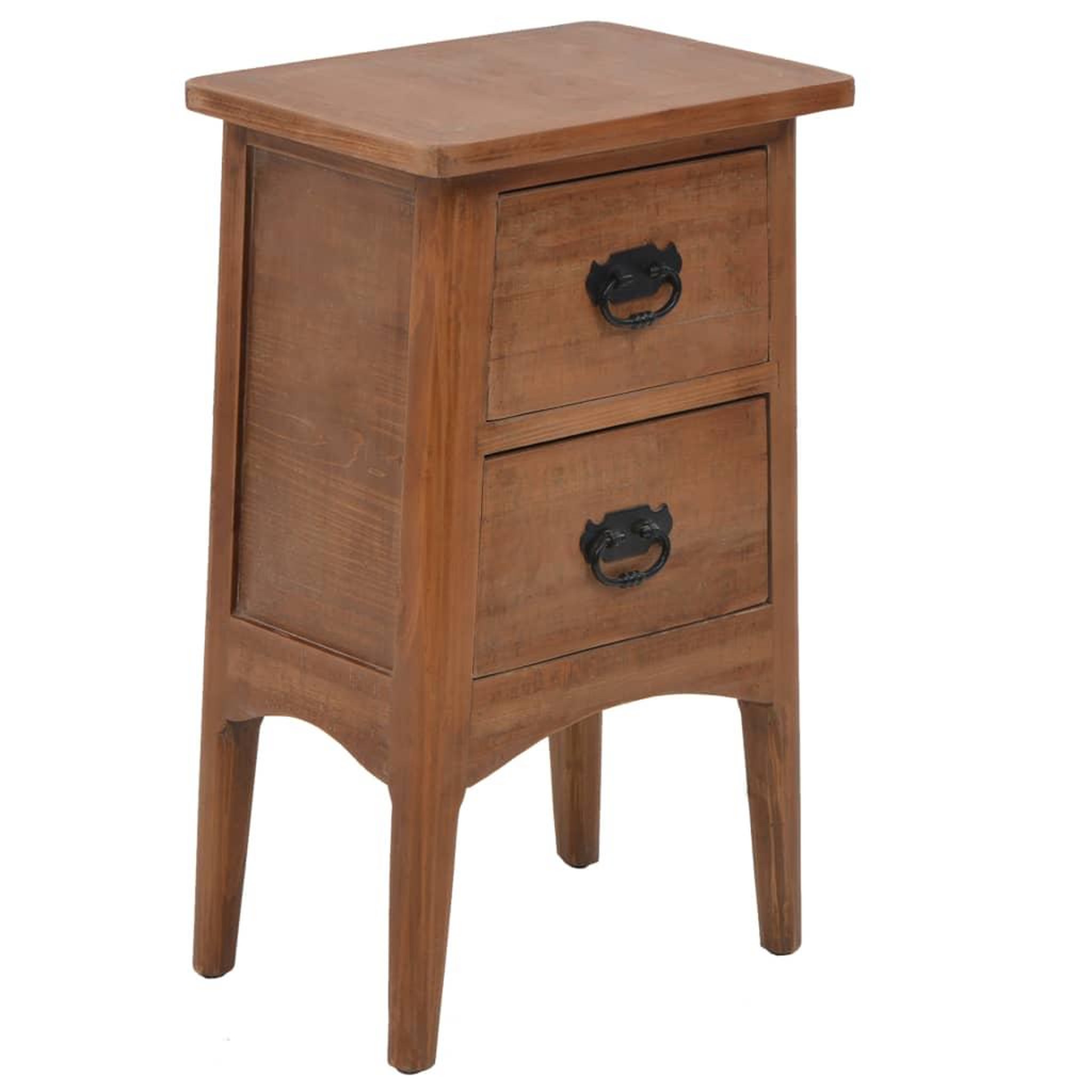 Voir la diapositive 3 : VIDAXL Table de chevet bois de sapin massif 40 x 29 x 68 cm marron