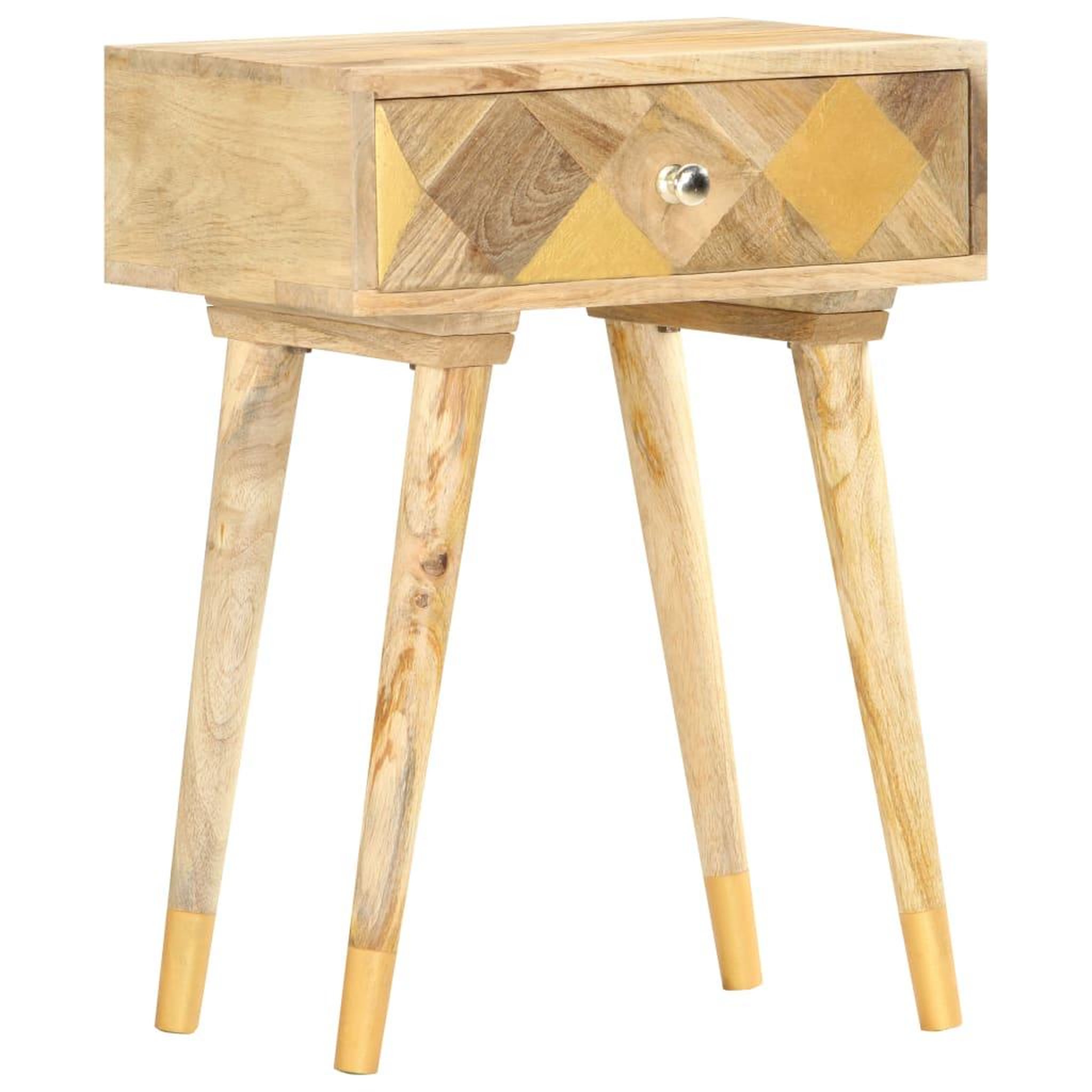 VIDAXL Table de chevet 43 x 30 x 58 cm bois de manguier massif