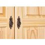 Voir la diapositive 9 : Armoire rustique en pin massif 3 portes  L150cm BASTIAN