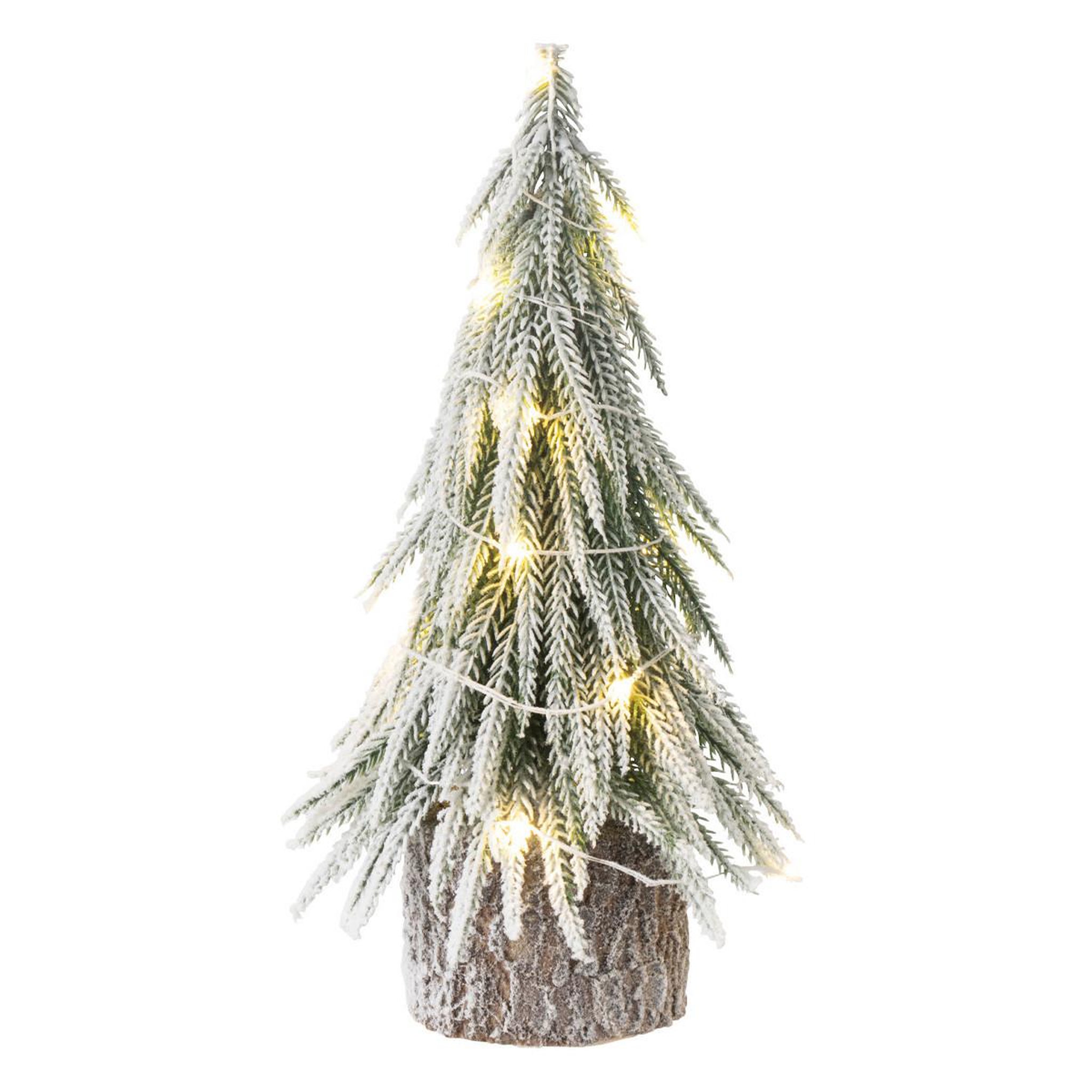 J-LINE Sapin de Noël Déco à LED  Luther  30cm Vert