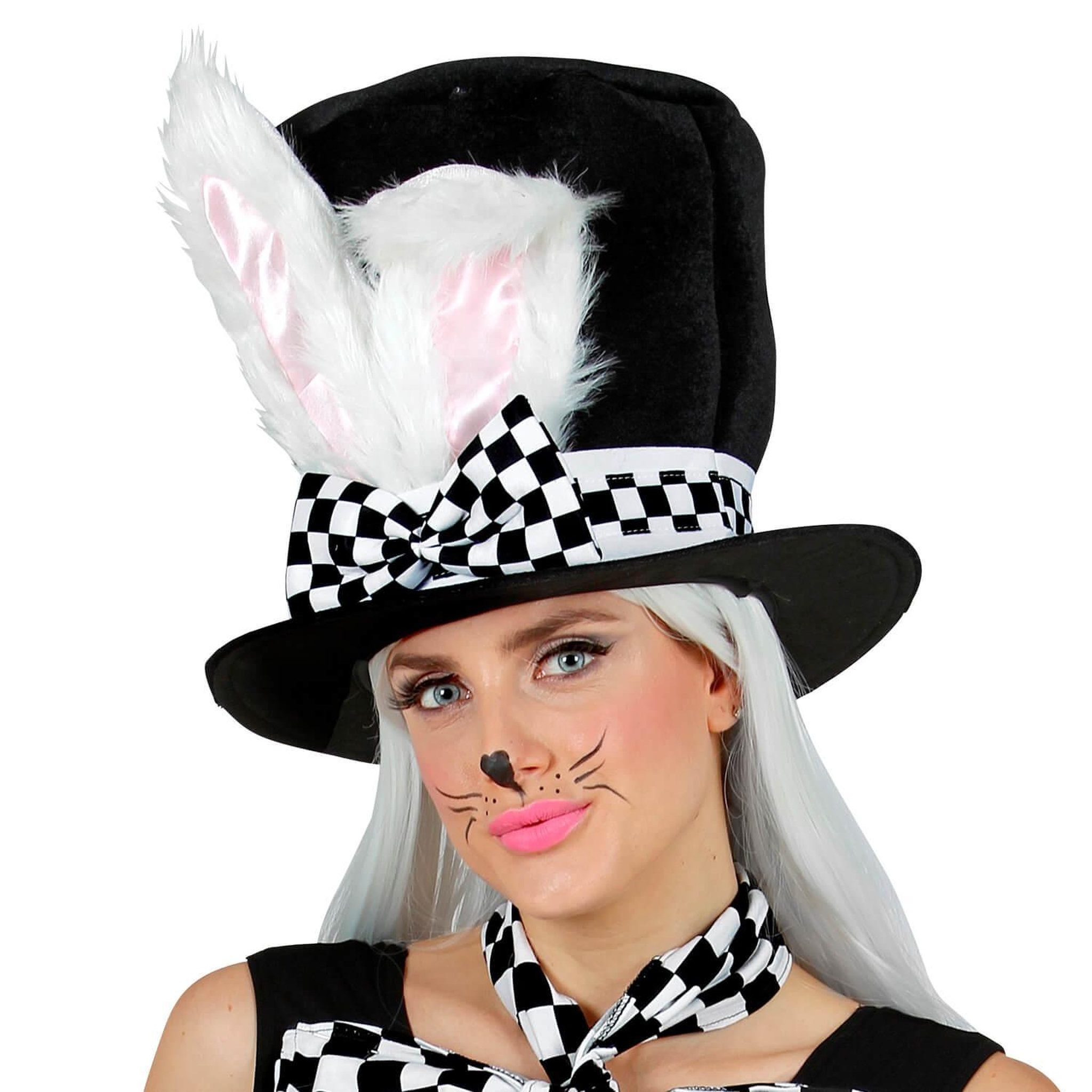 Voir la diapositive 2 : WIDMANN Chapeau haut de forme oreilles de lapin