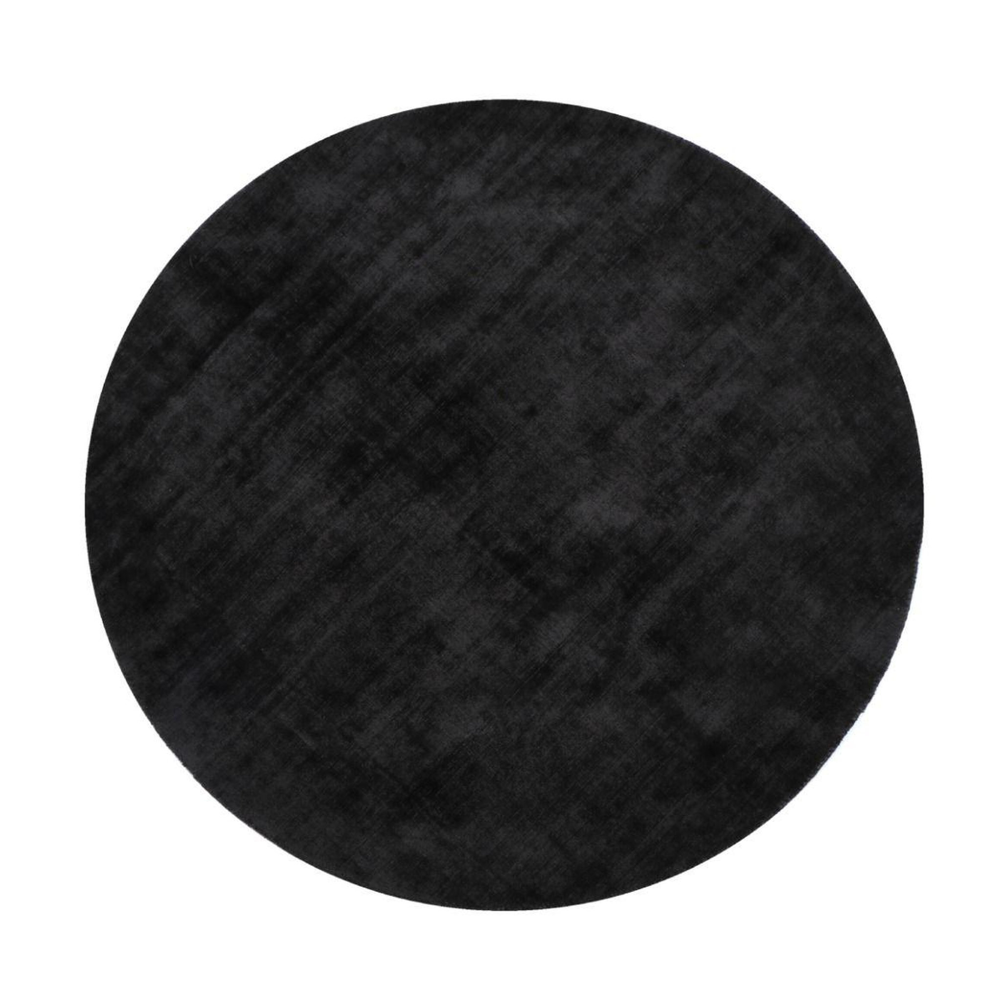 J-LINE Tapis déco rond  fabian  150cm noir