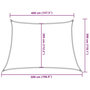 Voir la diapositive 6 : VIDAXL Voile d'ombrage 160 g/m^2 Vert clair 4/5x3 m PEHD
