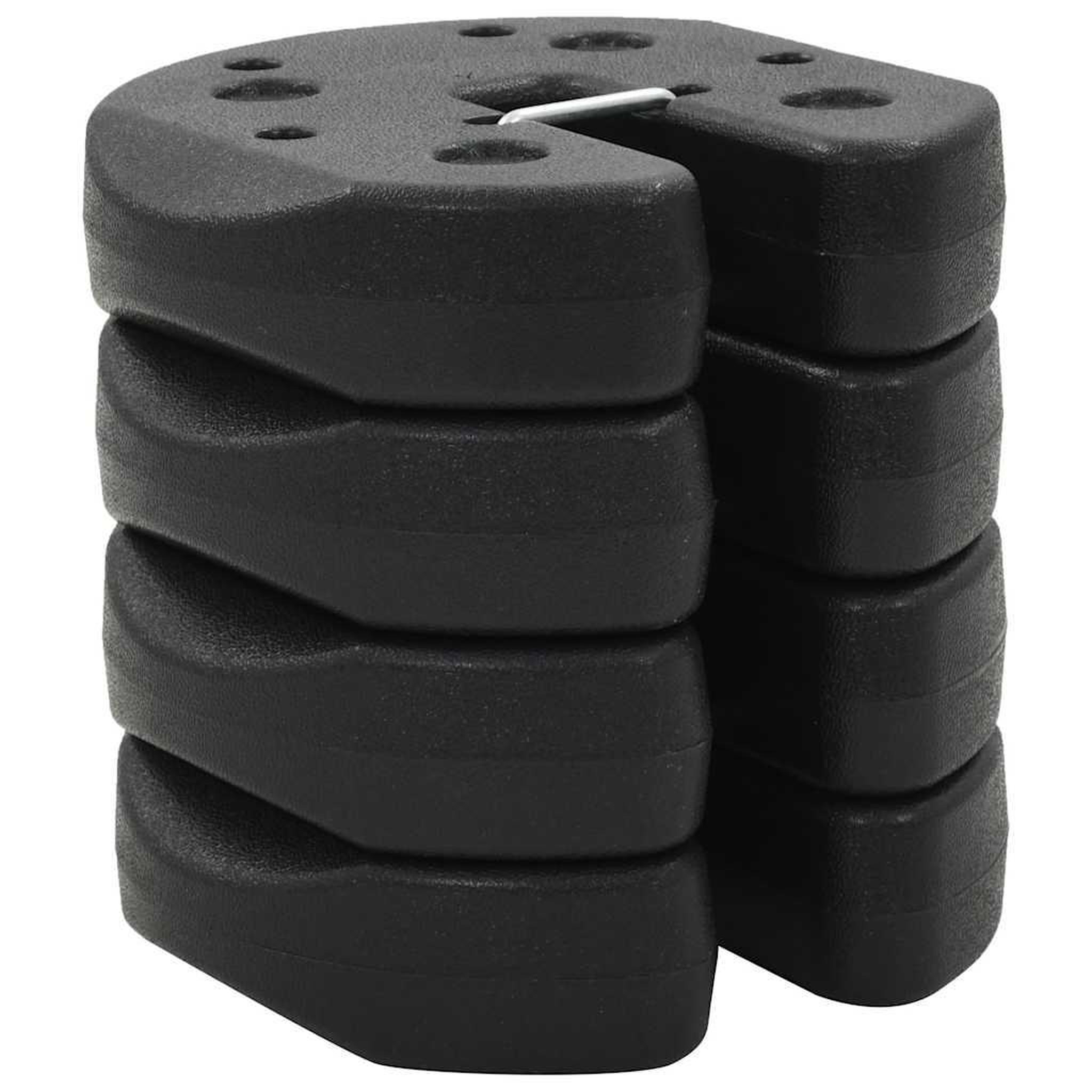 VIDAXL Poids pour belvedere 4 pcs noir 220x50 mm beton