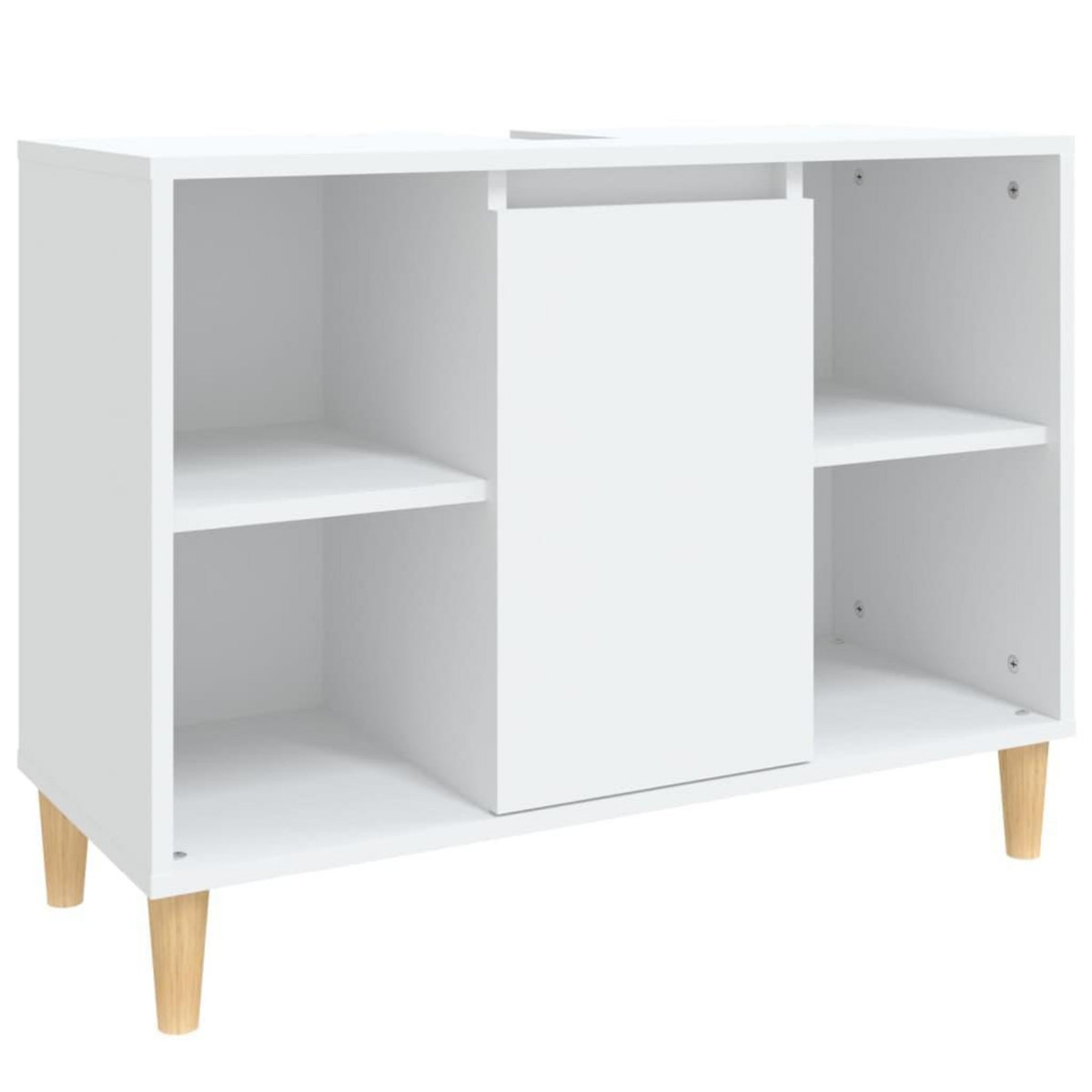 VIDAXL Meuble d'evier blanc 80x33x60 cm bois d'ingenierie