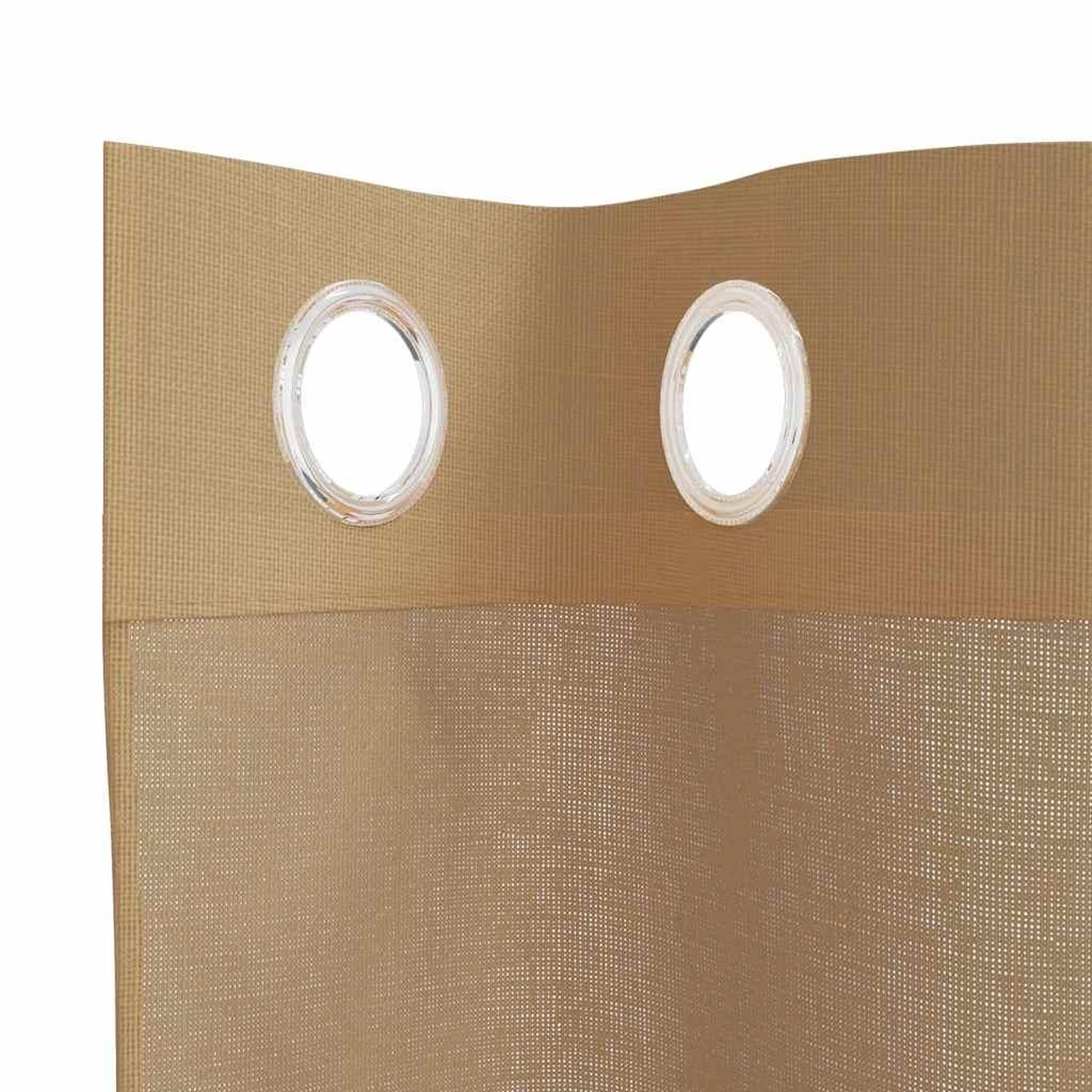 Voir la diapositive 5 : VIDAXL Rideaux en voile avec œillets 2 pcs sable