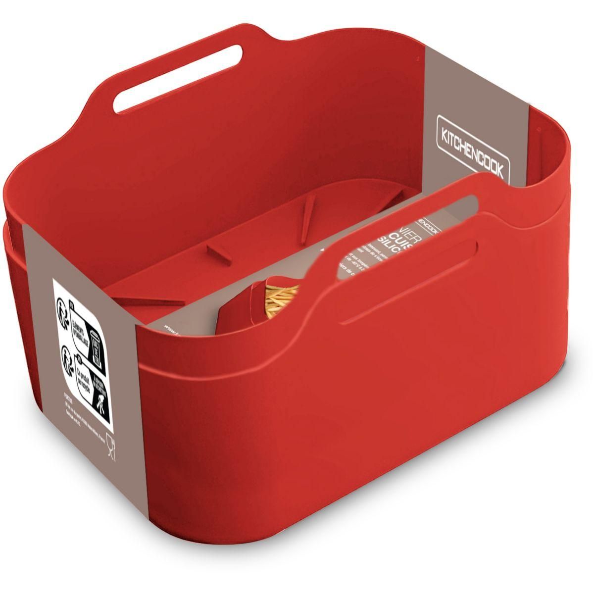 KITCHENCOOK Panier silicone rectangulaire, lot de 2
