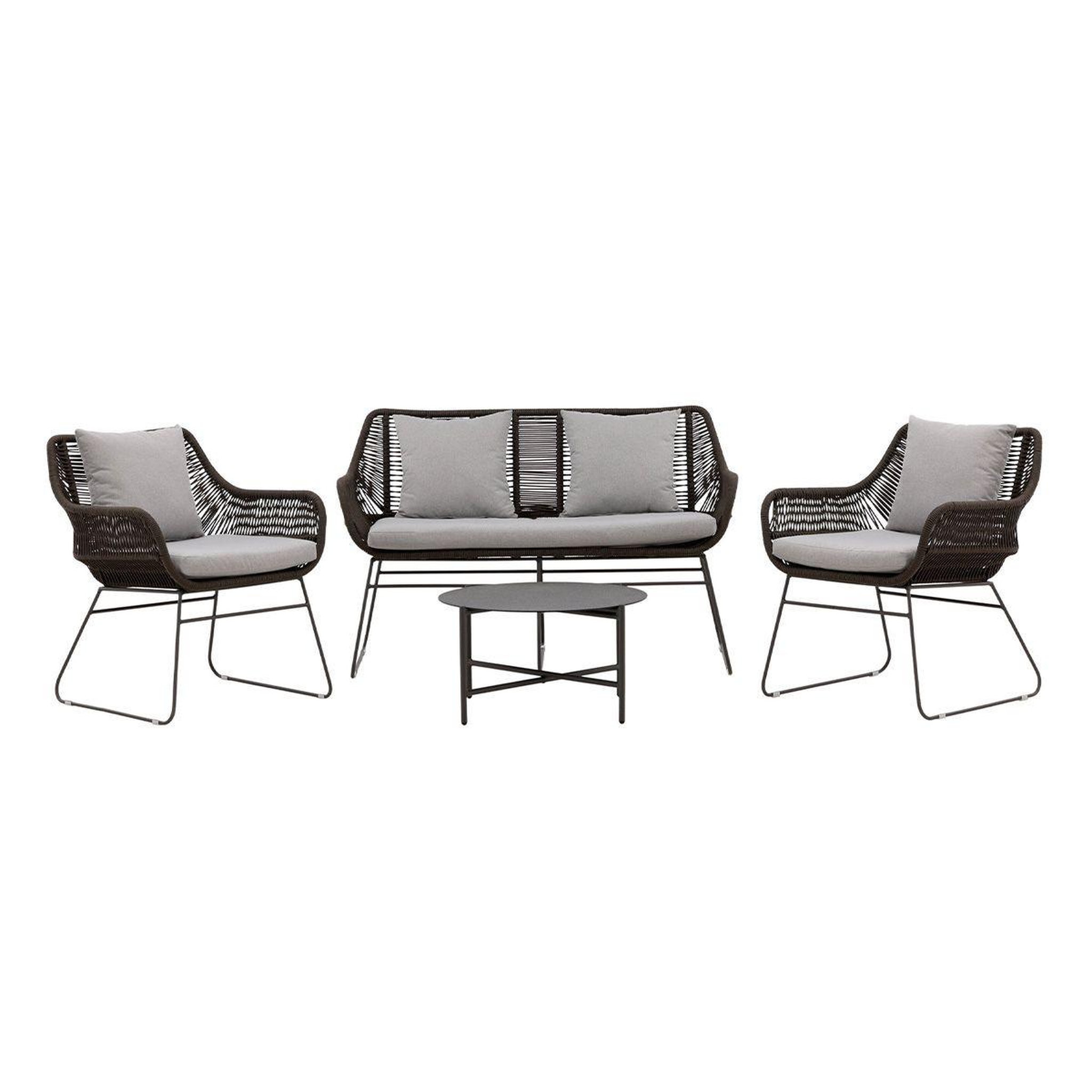 Paris Prix Salon de jardin  davao  133cm marron & gris