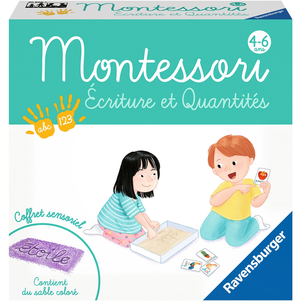 RAVENSBURGER Jeu Ecriture et quantités méthode Montessori