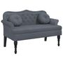 Voir la diapositive 2 : VIDAXL Banc avec coussins gris fonce 120,5x65x75 cm velours