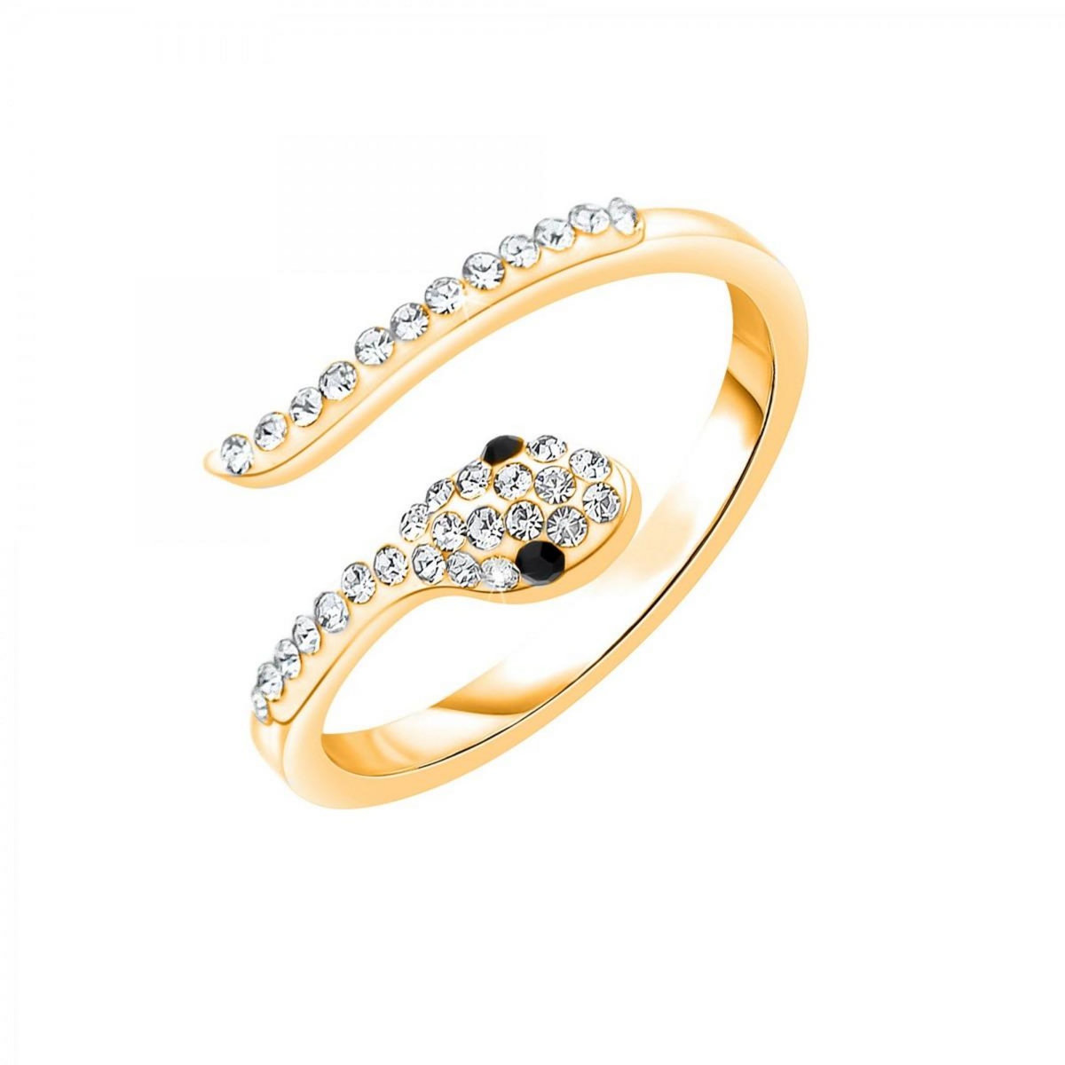 SC CRYSTAL Bague serpent taille 54 SC Crystal ornée de cristaux scintillants