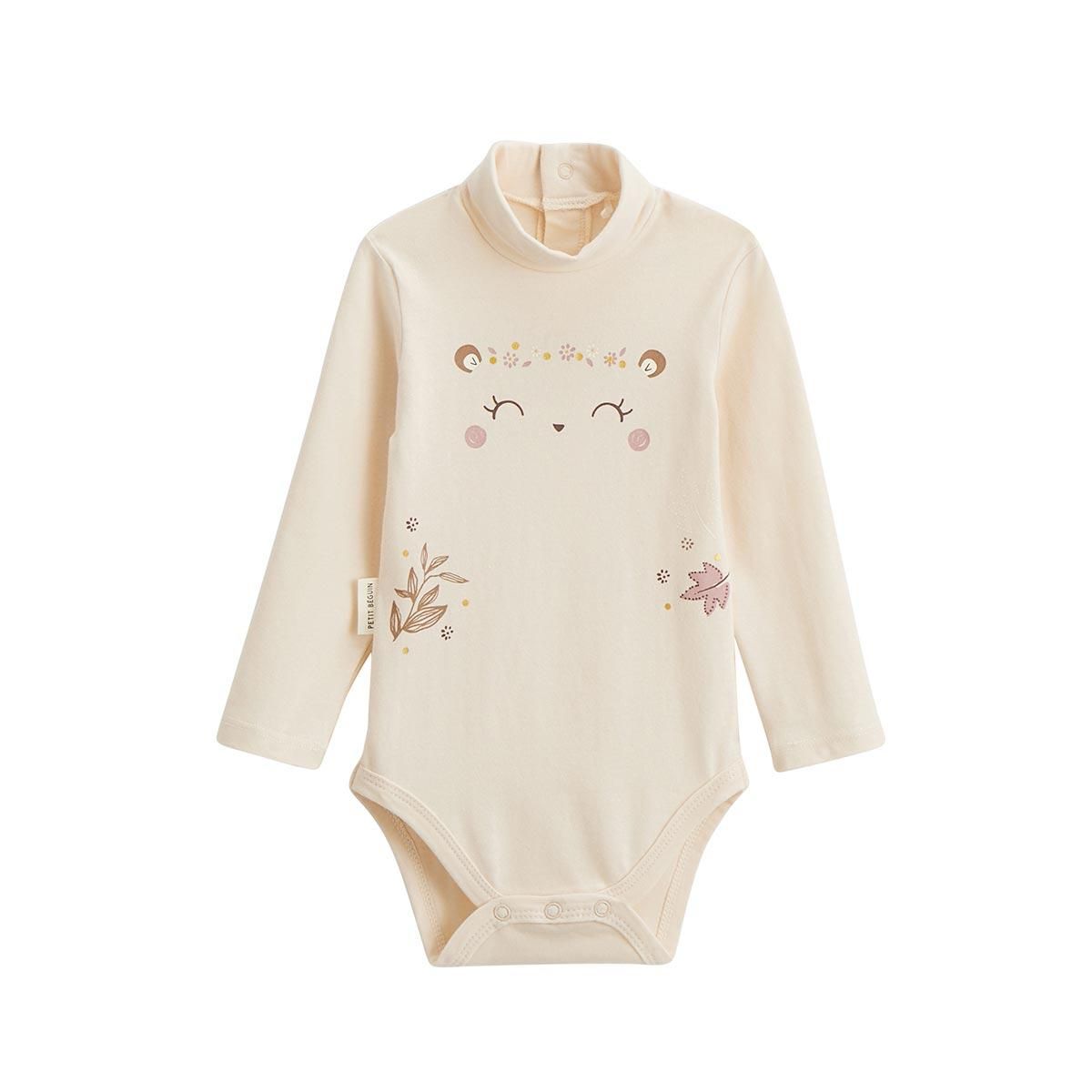 Petit Béguin Lot de 2 bodies bébé col roulé manches longues Chincha