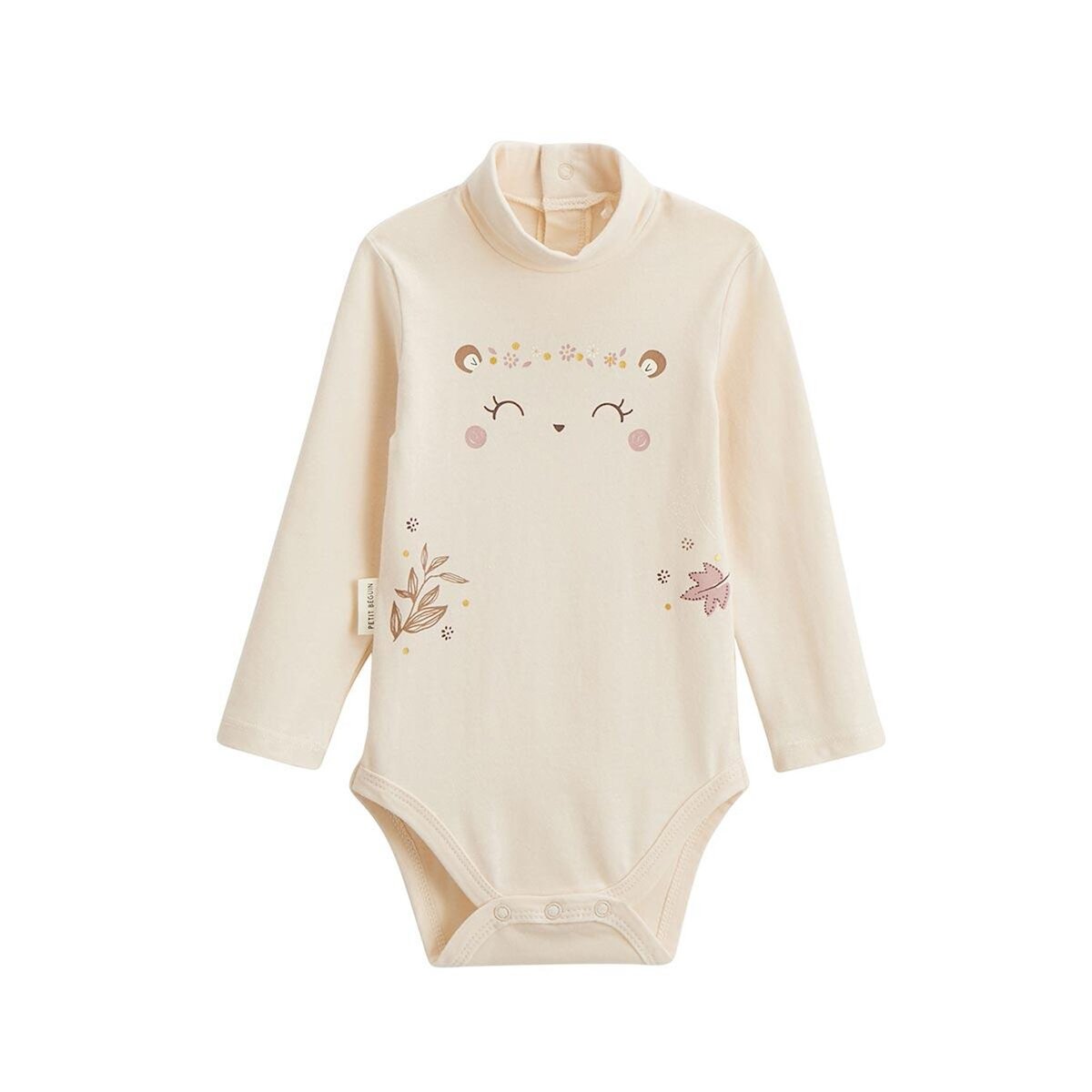 Petit Béguin Lot de 2 bodies bébé col roulé manches longues Chincha