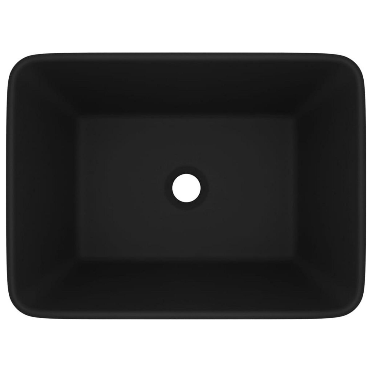 VIDAXL Lavabo de luxe Noir mat 41x30x12 cm Ceramique