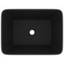 Voir la diapositive 3 : VIDAXL Lavabo de luxe Noir mat 41x30x12 cm Ceramique