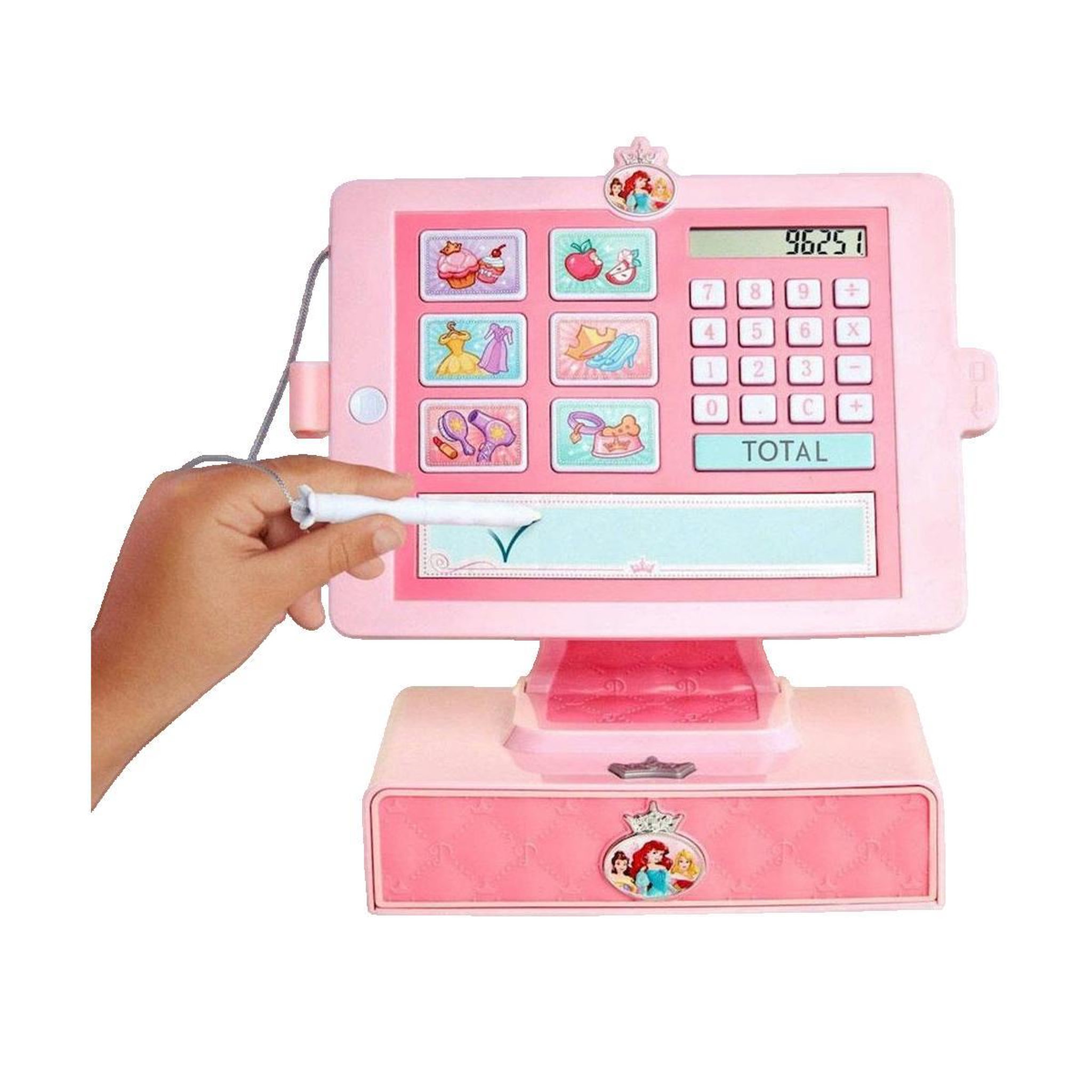 Voir la diapositive 3 : Disney Princesse Caisse enregistreuse Jakks Pacific Disney Rose décorée de princesses